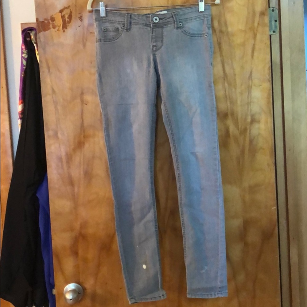 Wet Seal Gray Skinny Jeans